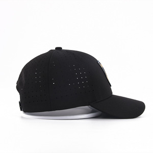 Chapeau de golf personnalisé perforé au laser évacuant l'humidité pour hommes et femmes Casquette de sport pour couple Casquette de baseball à séchage rapide - Product Image 6