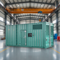 Groupe électrogène diesel silencieux conteneurisé à châssis ouvert 400 kW 500 kVA, sortie triphasée CA 50 Hz, arrêt automatique en cas de faible niveau d'huile ATS 100%