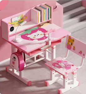 Meubles pour enfants, table d'étude ergonomique réglable en hauteur pour enfants, bureau et chaise - Product Image 5