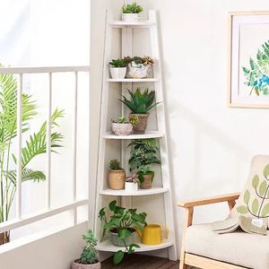 Cây Cối Và Hoa Bằng Gỗ Nguyên Miếng Nhiều Tầng, Kệ Sách Để Đồ Trong Phòng Khách, Hộ Gia Đình - Product Image 5