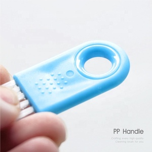 Produits ménagers simples très petite brosse de nettoyage bleue brosses de clavier à poils PBT blancs 10 couleurs - Product Image 5