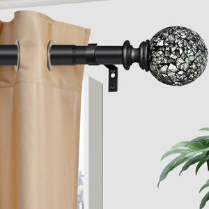 Barres de sécurité pour fenêtres en fer, design Art Déco moderne et luxueux, antirouille, longues, flexibles, robustes, faciles à installer, pour rideaux et rails. - Product Image 3
