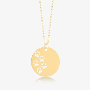 <span class=keywords><strong>Collar</strong></span> con colgante <span class=keywords><strong>de</strong></span> disco personalizado <span class=keywords><strong>de</strong></span> acero inoxidable chapado en oro gato perro mascota estampado <span class=keywords><strong>de</strong></span> pata <span class=keywords><strong>inicial</strong></span> Animal recortado <span class=keywords><strong>collar</strong></span> con colgante - Product Image 1