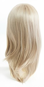 Perruque synthétique complète - Perruque droite à boucles en C, superposée, avec frange - Product Image 3