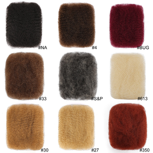 <span class=keywords><strong>Cheveux</strong></span> humains afro crépus courts/longs en vrac, 100 % naturels, <span class=keywords><strong>pour</strong></span> tresses - Product Image 6