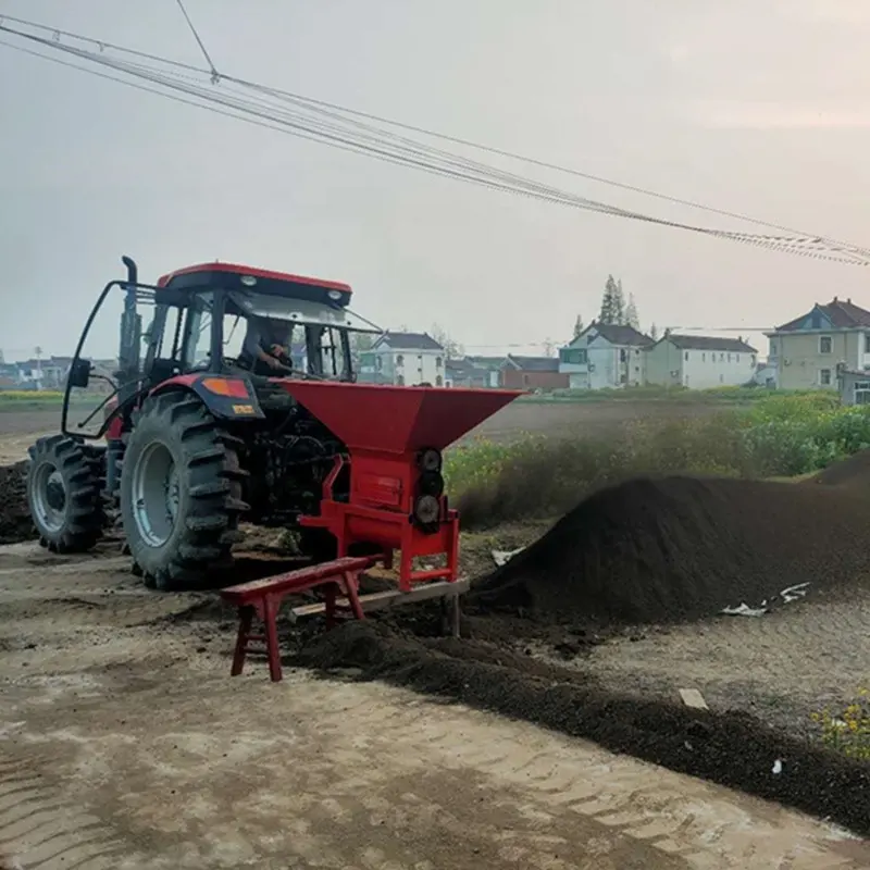 야채 및 꽃 묘목 재배를위한 완전 자동 토양 분쇄기