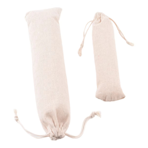 Bolsa de almacenamiento portátil de algodón y lino con cordón para cubiertos, venta al por mayor, bolsa de algodón y lino para cucharas - Product Image 4