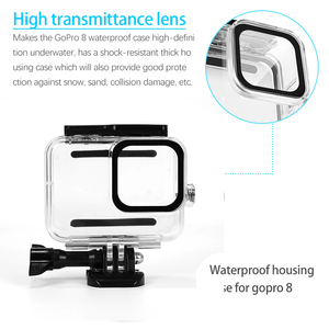 Kit d'accessoires Kitway pour GoPro <span class=keywords><strong>Hero</strong></span> 10 <span class=keywords><strong>9</strong></span> 8 Black, boîtier étanche, protection d'écran en verre trempé pour <span class=keywords><strong>accessoire</strong></span> GoPro - Product Image 2