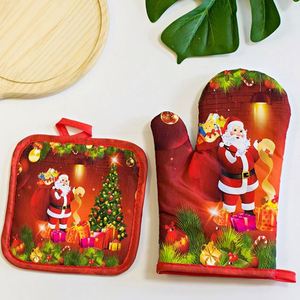 ถุงมือเตาอบไมโครเวฟ ดีไซน์ DIY ขอบสีดำ แผ่นรองเตาอบพร้อมลายพิมพ์ ถุงมือเตาอบแบบเปล่าสำหรับงานซับลิเมชั่น - Product Image 4