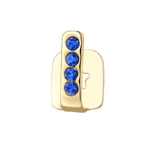 Grillz pour hommes à sertissage en canal, motif diamant géométrique, Or, Argent, Rose, Bleu, Vert, Bijoux de fête - Product Image 5