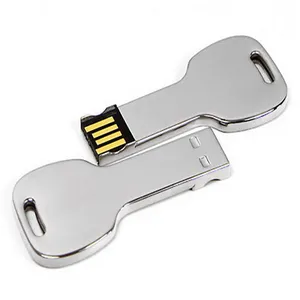 Gitra Großhandel Benutzer definierte Logo Schlüssel form Flash-Laufwerke Metall USB-Flash-Laufwerke 128GB 64GB Mit Schlüssel bund