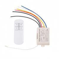 Interrupteur intelligent sans fil 220V 10A avec télécommande pour éclairage, portée 100m, compatible multi-canaux, système de maison intelligente à piles