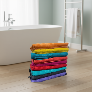 Serviettes de bain Cotonella 100% coton 85cm X 170cm Serviettes de bain de couleur unie pour adultes - Product Image 2