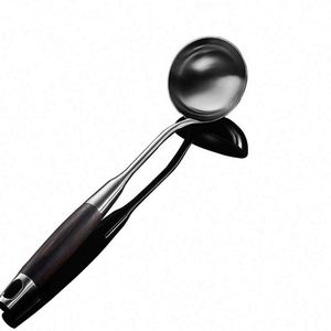 Stainless Steel <b>Kitchen</b> Utensils Set with Wooden Handle Spatula & Soup Spoon Premium <b>Kitchen</b> Tools <b>Accessories</b> - Product Image 6