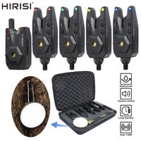Ensemble d'alarmes de pêche à la carpe sans fil Hirisi avec lampe de camping, indicateur de morsure étanche S7-4D, accessoires de pêche