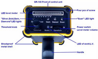 Détecteur d'or GR100, détecteur de métaux à pointage laser 30M pour la détection d'or, rechargeable