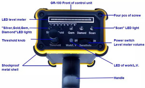 Détecteur d'or GR100, détecteur de métaux à pointage laser 30M pour la détection d'or, rechargeable - Product Image 4