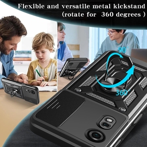 Với Vòng chân đế chủ điện thoại di động Trường hợp chống sốc TPU PC máy ảnh bảo vệ Bìa trường hợp đối với <span class=keywords><strong>ZTE</strong></span> Nubia Neo <span class=keywords><strong>2</strong></span> 5g A73 4G trường hợp - Product Image 4