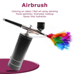 Pulvérisateur facial nano, pistolet de pulvérisation aérographe, compresseur d'air rechargeable sans fil, salon de manucure, maquillage, barbier, gâteau, voiture, ménage - Product Image 2