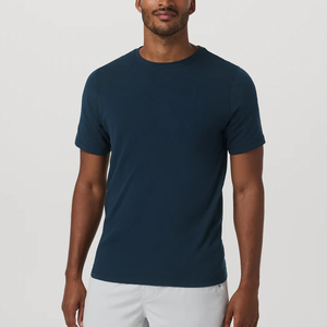 <span class=keywords><strong>T</strong></span>-<span class=keywords><strong>shirt</strong></span> décontracté en jersey tricoté à col rond pour <span class=keywords><strong>homme</strong></span>, coupe classique, manches courtes en coton, idéal pour l'é<span class=keywords><strong>t</strong></span>é, avec logo personnalisé, vente en gros - Product Image 5