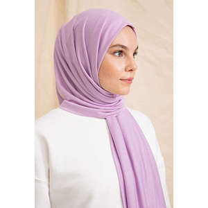 ผ้าคลุมไหล่เจอร์ซีย์ - สีม่วงไลแลค - สีม่วงไลแลค - Product Image 4