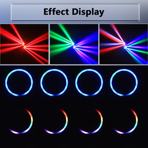 Projecteur à faisceau mobile à quatre têtes, pleine couleur, LED 150W RGBW, contrôleur DMX, effet laser de scène pour discothèque, fête, <span class=keywords><strong>mariage</strong></span> - Product Image 5