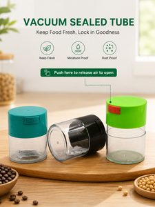 Contenitore Ermetico Sottovuoto da 80ml per Tabacco, Impermeabile, con Chiusura a Pressione e Logo Personalizzato per Erbe e Tabacco - Product Image 5