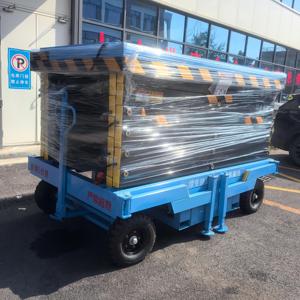 Plataforma Móvil Autopropulsada con Elevador de Tijera Eléctrico Micro Hidráulico, Control Remoto, Altura de Trabajo de 10 m - Product Image 2