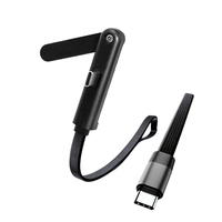 Câble de charge rapide 60W en nylon tressé avec support pour téléphone portable, nouvelle arrivée, vente en gros