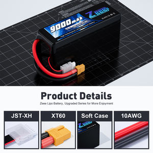 Zeee 6S HV FPV Lipo Batterie 22,8 V 9000mAh 120C Softcase Mit XT60 Lipo Batterie für UAV Drone 6 S2P Hochspannung batterie - Product Image 3