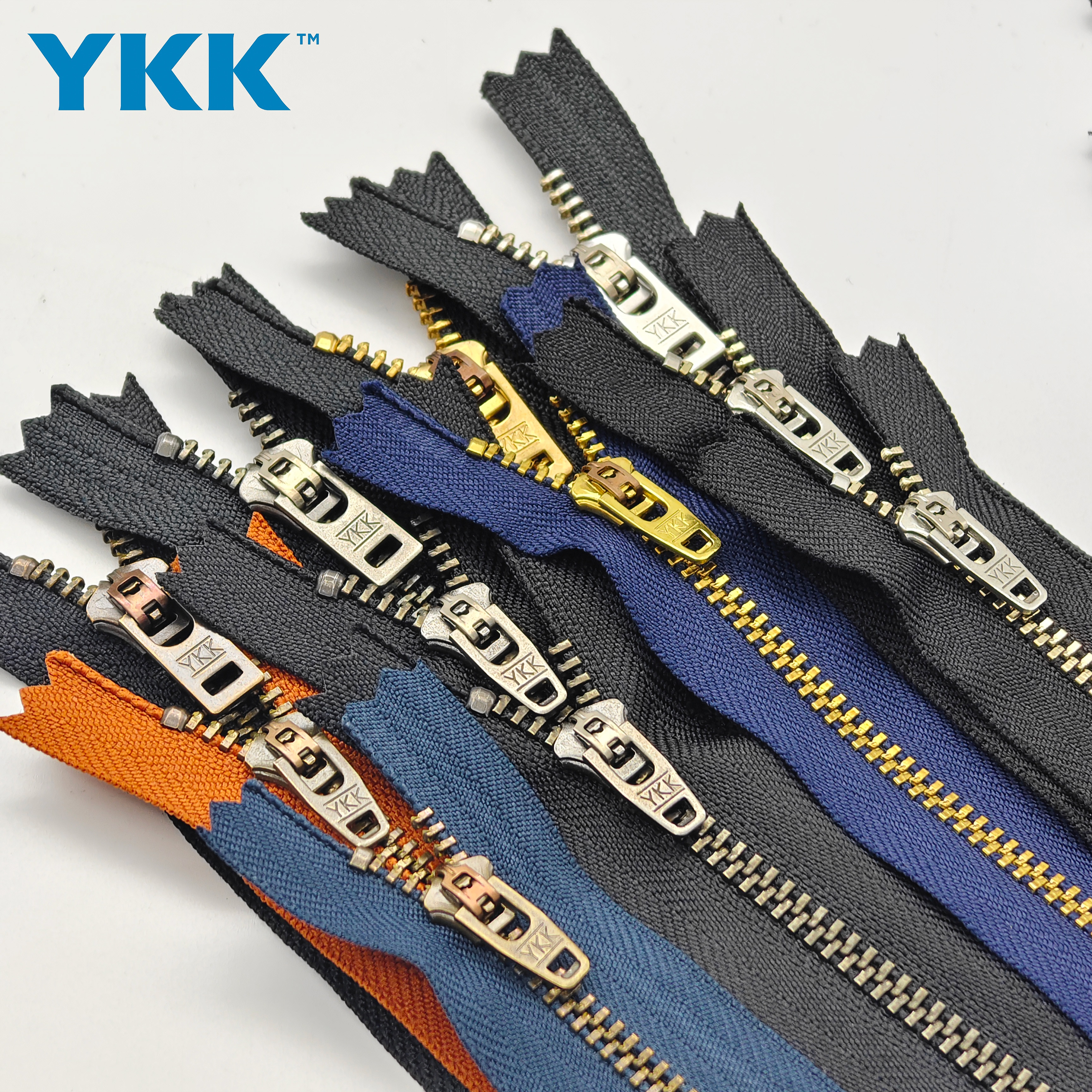 Для YKK #3 & #5 бронзовая Закрытая металлическая молния 10-20 см Экологичная латунная 582 доступных цветов