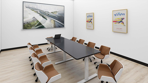 Installation positive à <span class=keywords><strong>angle</strong></span> 180 trois jambes-trois moteurs-3 sections-<span class=keywords><strong>table</strong></span> <span class=keywords><strong>de</strong></span> conférence <span class=keywords><strong>de</strong></span> <span class=keywords><strong>bureau</strong></span> - Product Image 3