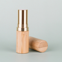 Emballage cosmétique en bambou naturel 3ml 5ml Tube à lèvres en bois de bambou pour baume à lèvres et rouge à lèvres
