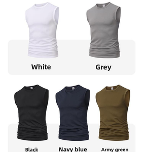 Camisetas sin Mangas para <span class=keywords><strong>Hombre</strong></span>, al por Mayor, con Estampados Personalizados, Transpirables, Suaves, Cómodas, de Secado Rápido, MOQ Bajo - Product Image 3