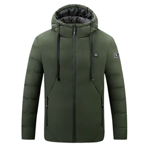 Ensemble de vestes chauffantes d'hiver pour hommes et femmes, batterie rechargeable, fermeture éclair à trois vitesses de réglage de la température - Product Image 2