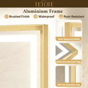 Espejo LED diseñado para un montaje en pared fácil y seguro, incluye todo el hardware necesario para una instalación rápida - Product Image 5