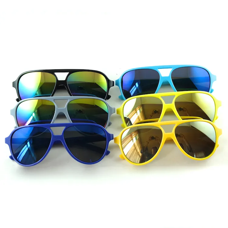 Пластиковые солнцезащитные очки для детей на открытом воздухе, с ртутными линзами, оправа пилота, детские солнцезащитные очки