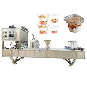 Plastic Cup Sealing Machines For Packaging Food Automatic Sealer Machine Precut Lid Cooked Food