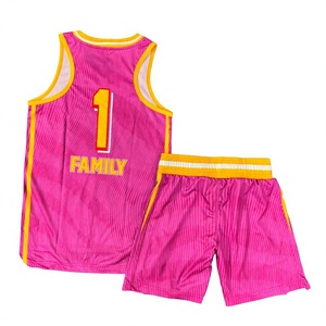 Ensemble de maillots de basket sublimés Lady Apaches rose et jaune, col en V, sans manches, séchage rapide, uniformes sportifs pour filles - Product Image 2