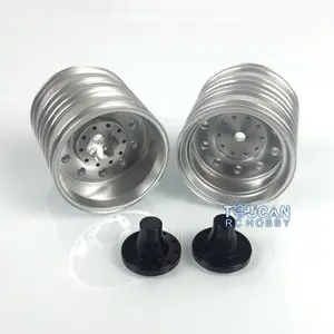 Lesu Spare Metal Rear Wheel Hubs Rc Updated Parts For 1/14 Man Tractors Truck Car Diy Tamiyaya TOUCAN RC HOBBY Models