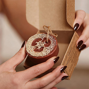 Savon de massage moussant artisanal OEM au café et au loofah, barres de savon exfoliantes naturelles pour le bain, hydratantes pour femmes et hommes - Product Image 3