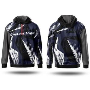 Custom Logo Full Zip Hoodie For <b>Men</b> Winter Warm <b>Fleece</b> Hooded <b>Jacket</b> Streetwear Unisex Bulk Wholesale OEM ODM - Product Image 5
