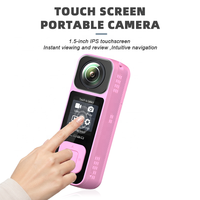 Nueva Cámara de Acción Mini Vlog 4K con Pantalla Táctil Personalizada, WiFi, Visión Nocturna, Videocámara Deportiva de Bolsillo, Cámara Portátil para Vlogging Q2