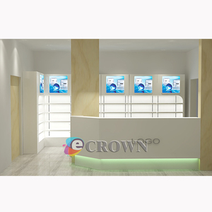 Customize Shop Design <strong>Teleshop</strong> Design Cabinet Counter Shop Design Counter Store Display Varnish OEM - Product Image 2