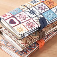 Carnet à spirale et à feuilles mobiles de style ethnique A6 pour notes et enregistrements, couverture en cuir, pages amovibles, cadeau