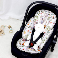 Siège auto réversible multifonction 2-en-1 pour bébé, support tête, cou et corps, ultra-doux en Minky et microfibre, insert de siège auto pour nouveau-né