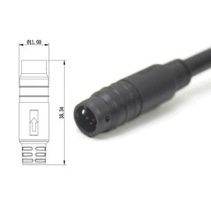 Kabel Utama Tahan Air untuk Sepeda Listrik 1T5 Wiring Harness 913AG Konektor Splitter untuk Throttle Rem Layar Kompatibel dengan Kontroler KT - Product Image 3