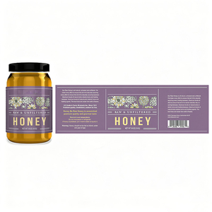 Tùy Chỉnh In Kỹ Thuật Số <span class=keywords><strong>Logo</strong></span> Không Thấm Nước Ong Mật Ong Tự Dính Nhãn Sticker Mứt Thực Phẩm Chai Mật Ong Jar Bao Bì Nhãn - Product Image 1