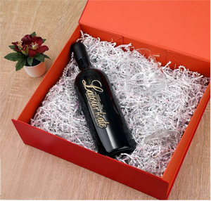 キャンドルやギフト包装用の大型高級長方形折りたたみ式ギフトボックス、赤色のマグネット開閉式蓋、丈夫な厚紙製 - Product Image 2