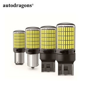 หลอดไฟ LED Autodragons 22W 3600LM ลดราคา หลอดไฟเลี้ยวสีเหลืองอำพัน 1156 หลอดไฟ LED Ba15s P21w 4014 150smd LED 7443 Canbus - Product Image 6